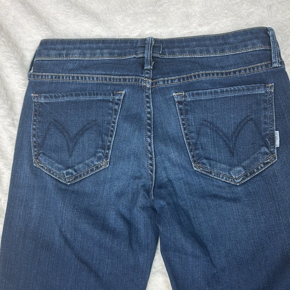 MOTHER THE WILDER DARK BLUE FLARE JEANS - Picture 9 of 13
